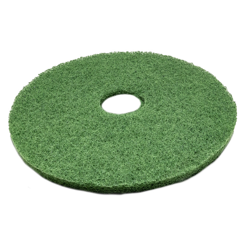 255-2580 - 25 inch premium green scrubbing pad (pkg of 5)