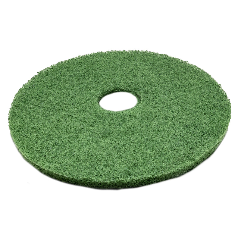 255-1980 - 19 inch premium green scrubbing pad (pkg of 5)