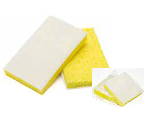 Fine white backed scrubber sponge (pkg of 20) - 255-8008