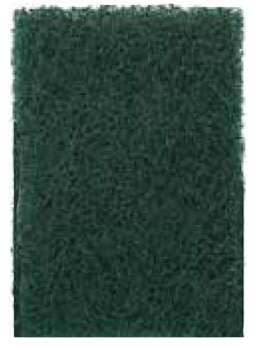 Heavy duty green hand pad (pkg of 18) - 255-8017