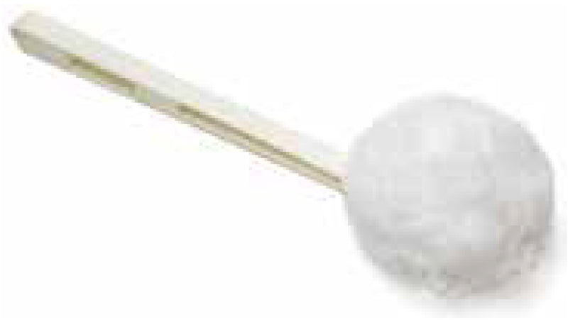 White acrylic bowl mop (pkg of 100) - 255-8060