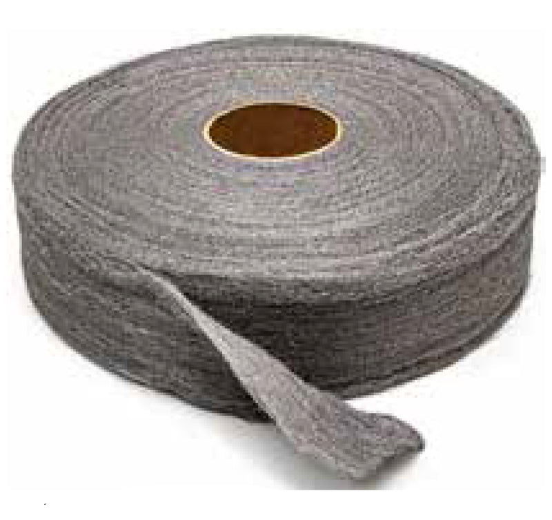 4 inch wide grade 00 steel wool 5 pound reel (pkg of 6) - 255-8105