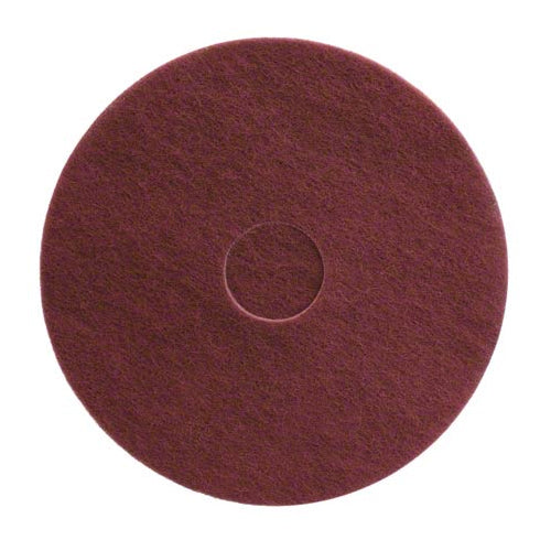 255-1647 - 16 inch Redwood maroon floor prep pad (pkg of 10)