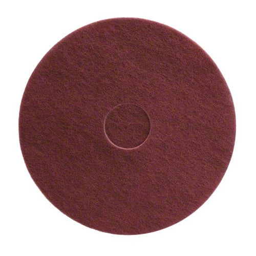 255-1547 - 15 inch Redwood maroon floor prep pad (pkg of 10)